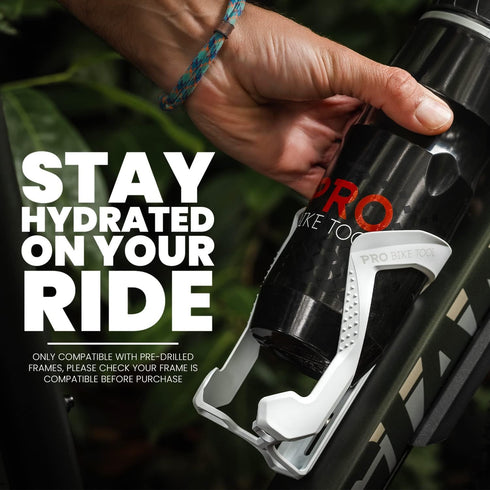 PRO BIKE TOOL Bike Water Bottle Holder - Lightweight, Glass Fiber Bicycle Water Bottle Cage in a Sleek Modern Design, Bike Bottle Holder for Road ...